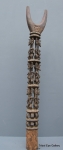Senufo staff 58 ins / 148 cms tall plus 2 ins / 5 cms for metal stand----5 kilos
